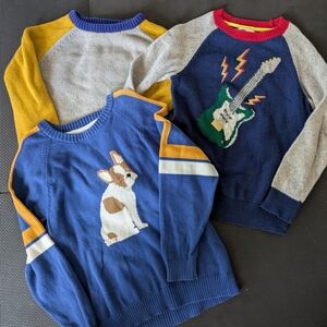 3 Boys Size 7-8 Sweaters Mini Boden And Janie & Jack